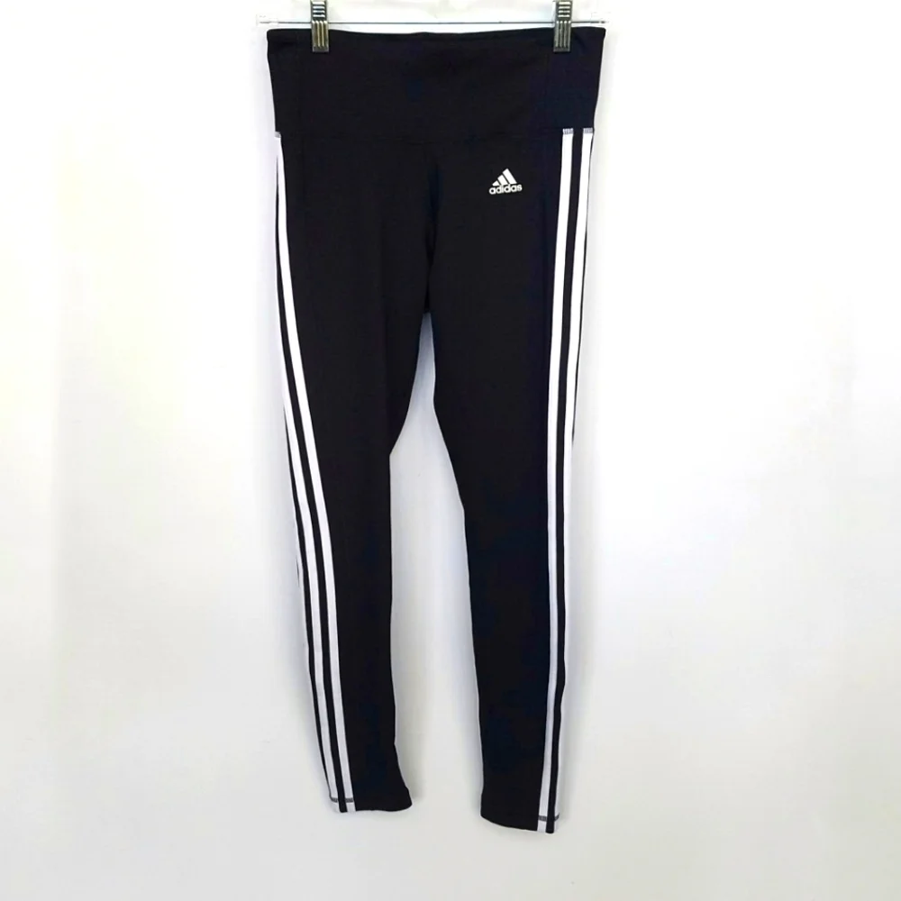 ADIDAS Climalite NWOT Full leg striped Leggings Size Small - Picture 2 of 14